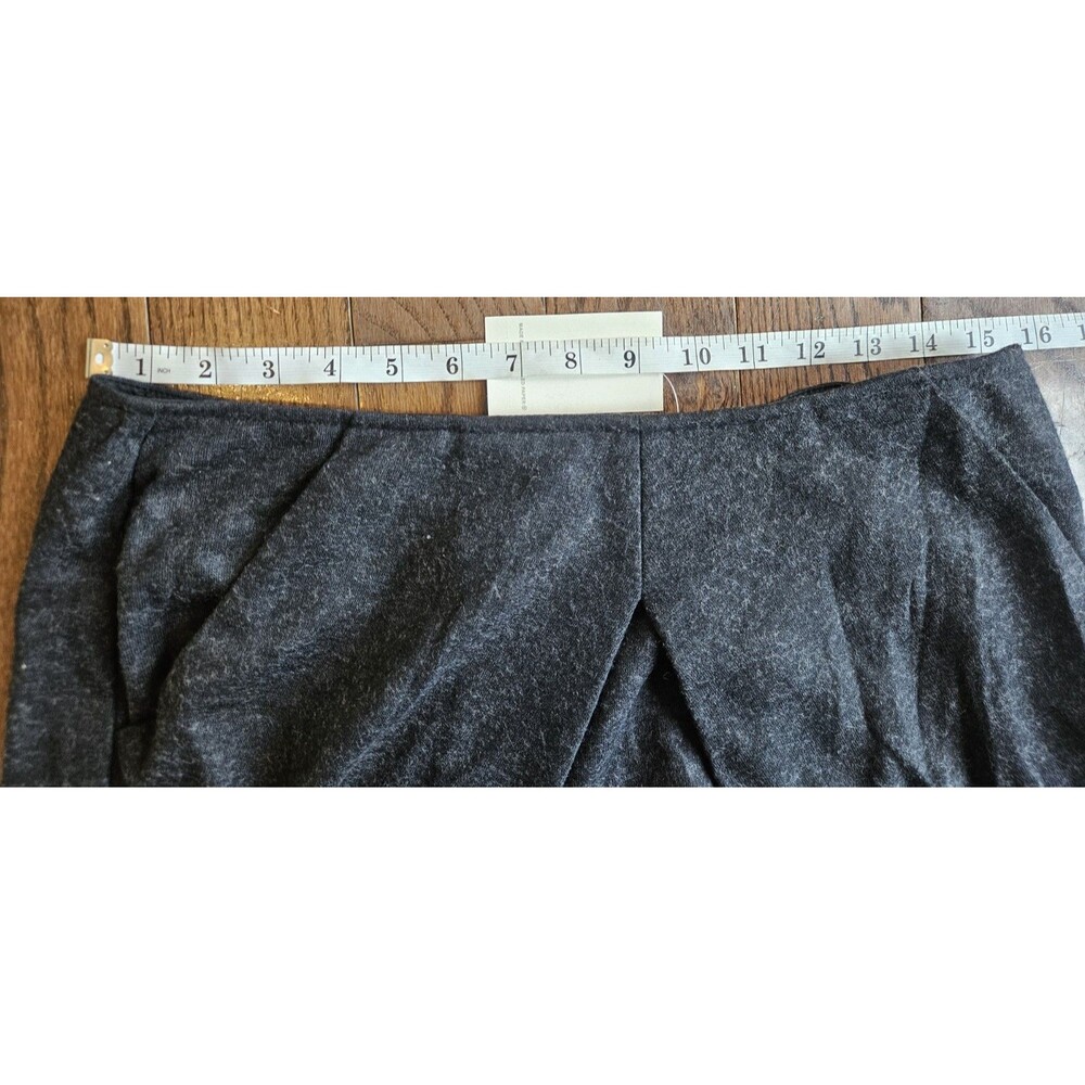 Cabi Skirt 6 Wool Mini Zip Gray Mini Stretch 629 NWT Pockets - Picture 9 of 11